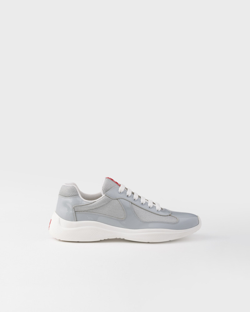 Prada Patent leather and technical fabric Prada America's Cup sneakers outlook