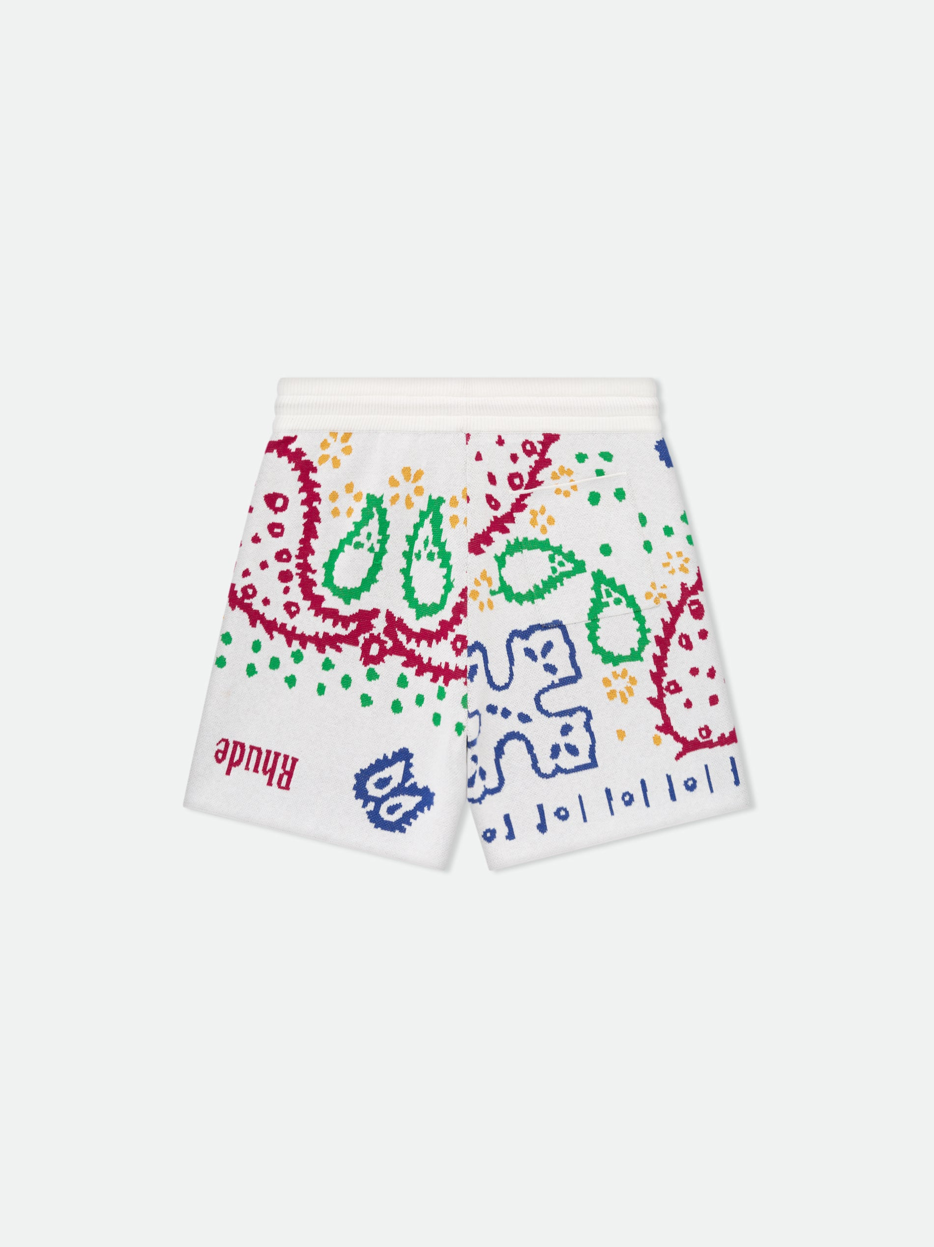 KNIT BANDANA SHORTS - 3