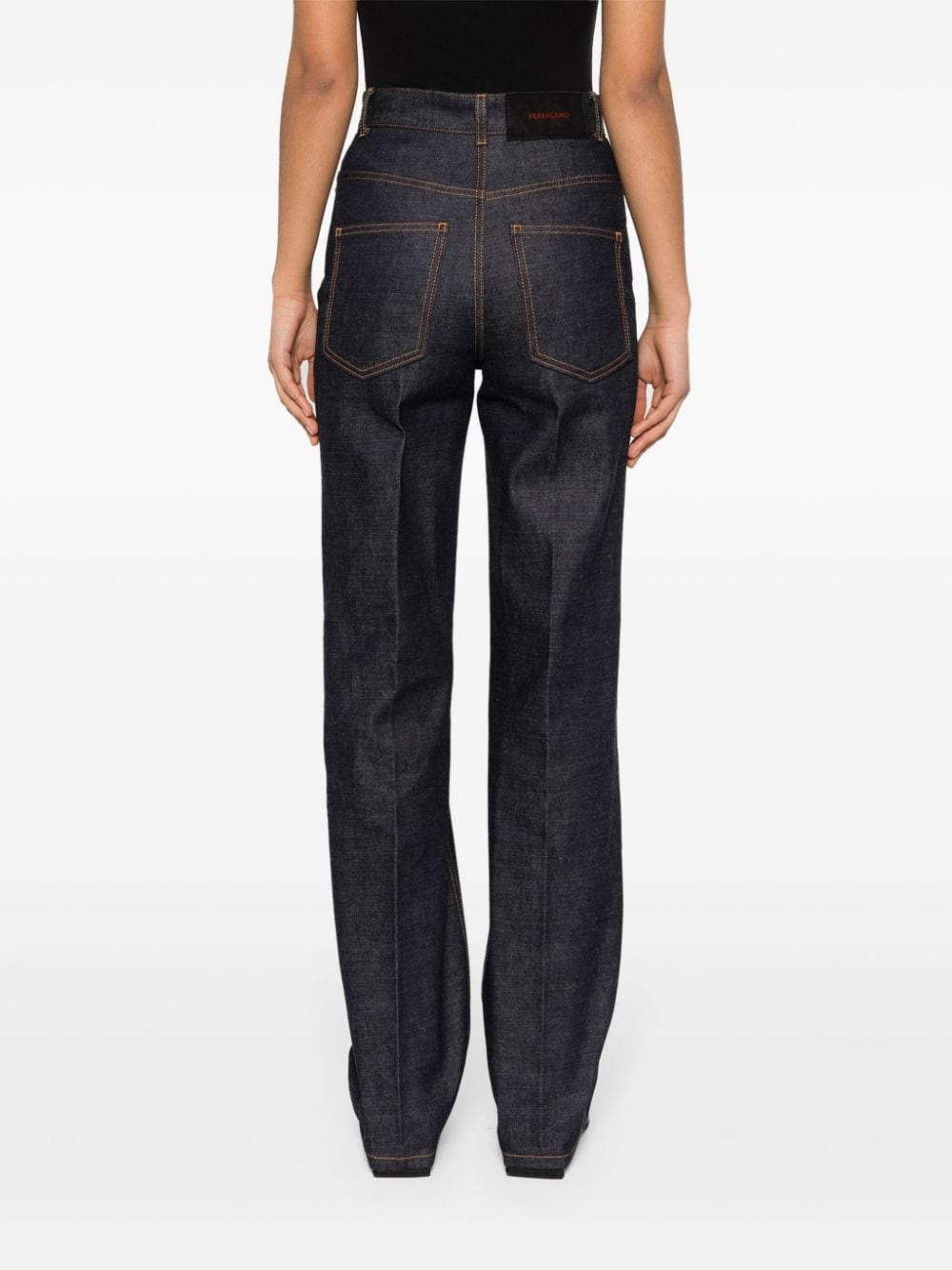 high-rise wide-leg jeans - 4