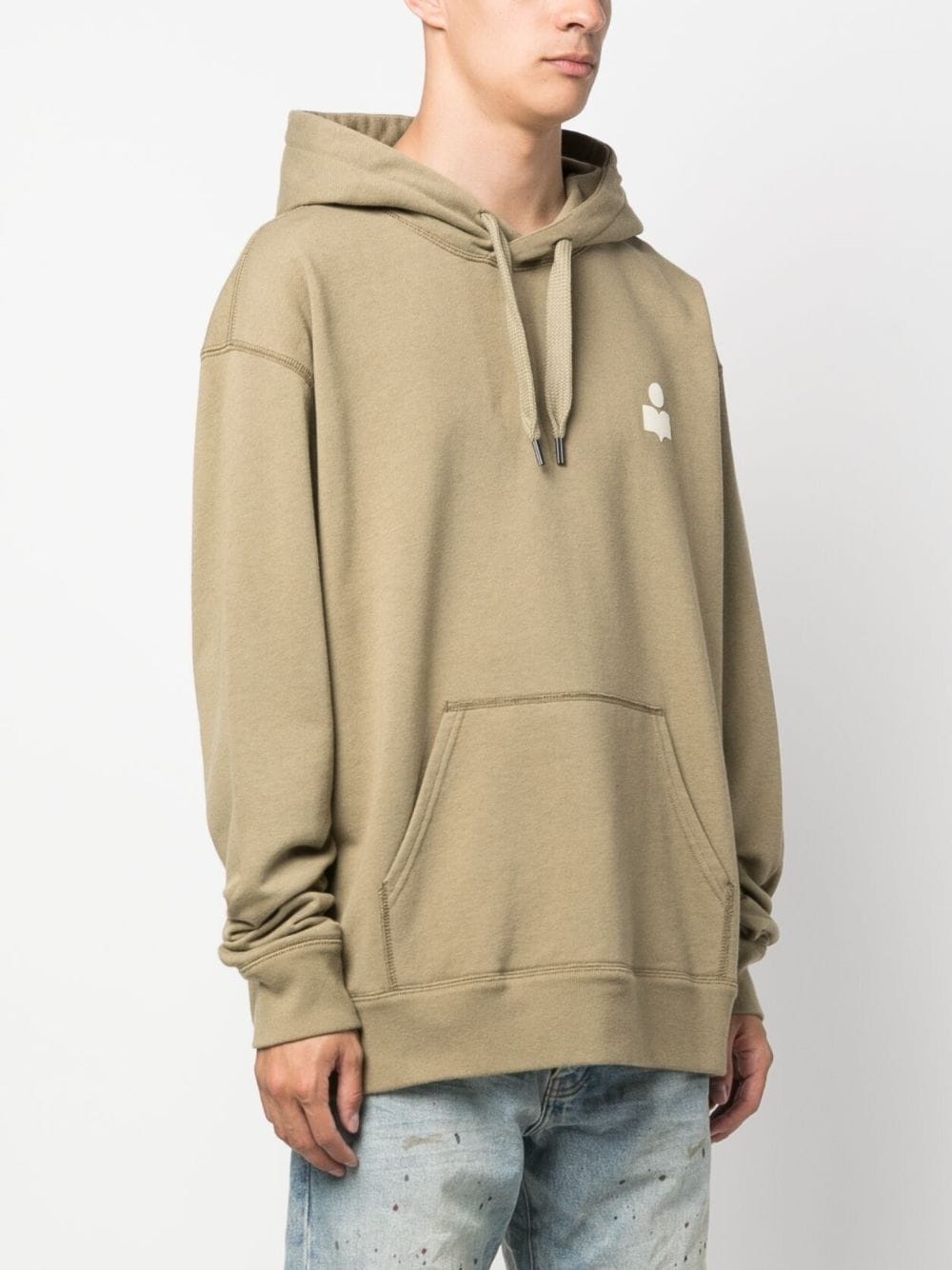 appliquÃ©-logo drawstring hoodie - 3