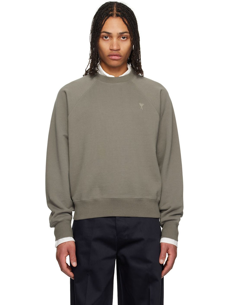 TAUPE 코튼 TONAL AMI DE COEUR SWEATSHIRT 1