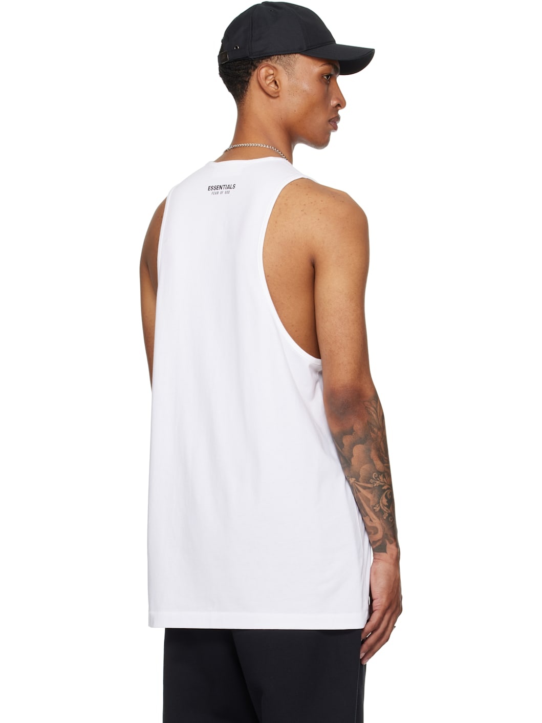White Vintage Fit Tank Top - 3