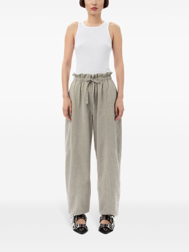 GANNI elasticated waist trousers outlook
