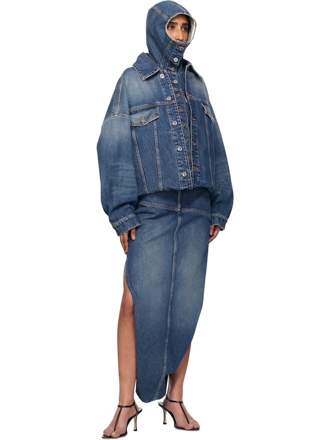 Blue 'The Double' Denim Jacket - 4