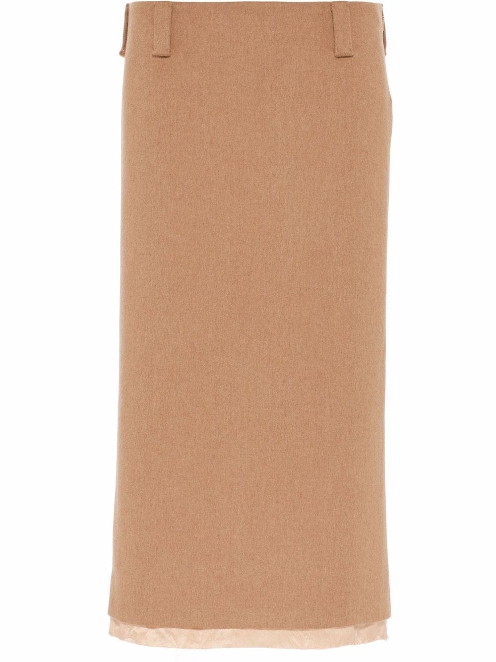 camel-hair pencil skirt - 1