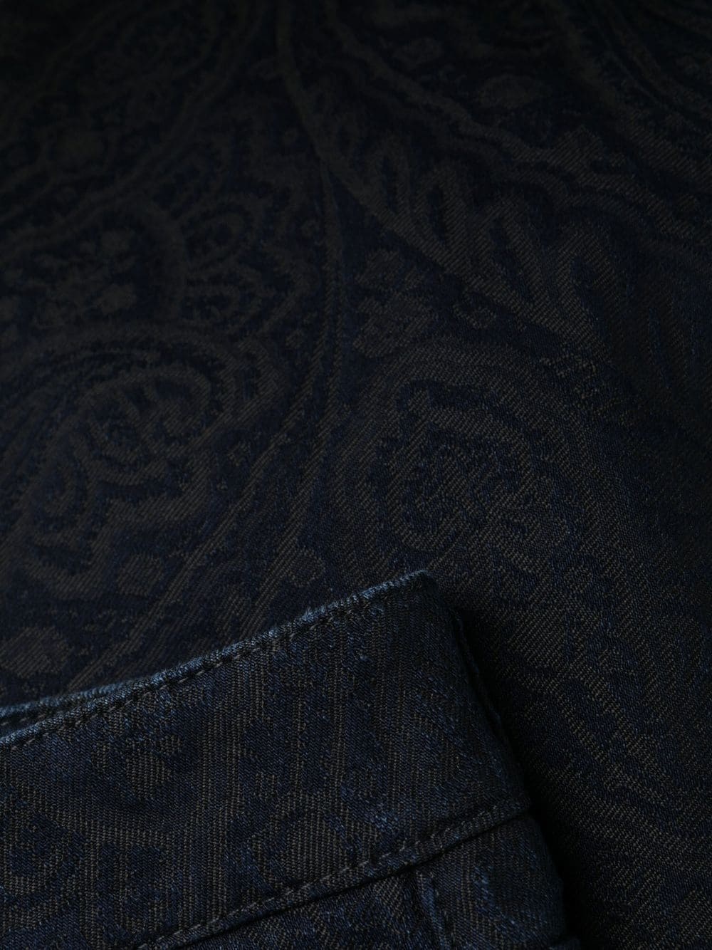 paisley-jacquard straight jeans - 6