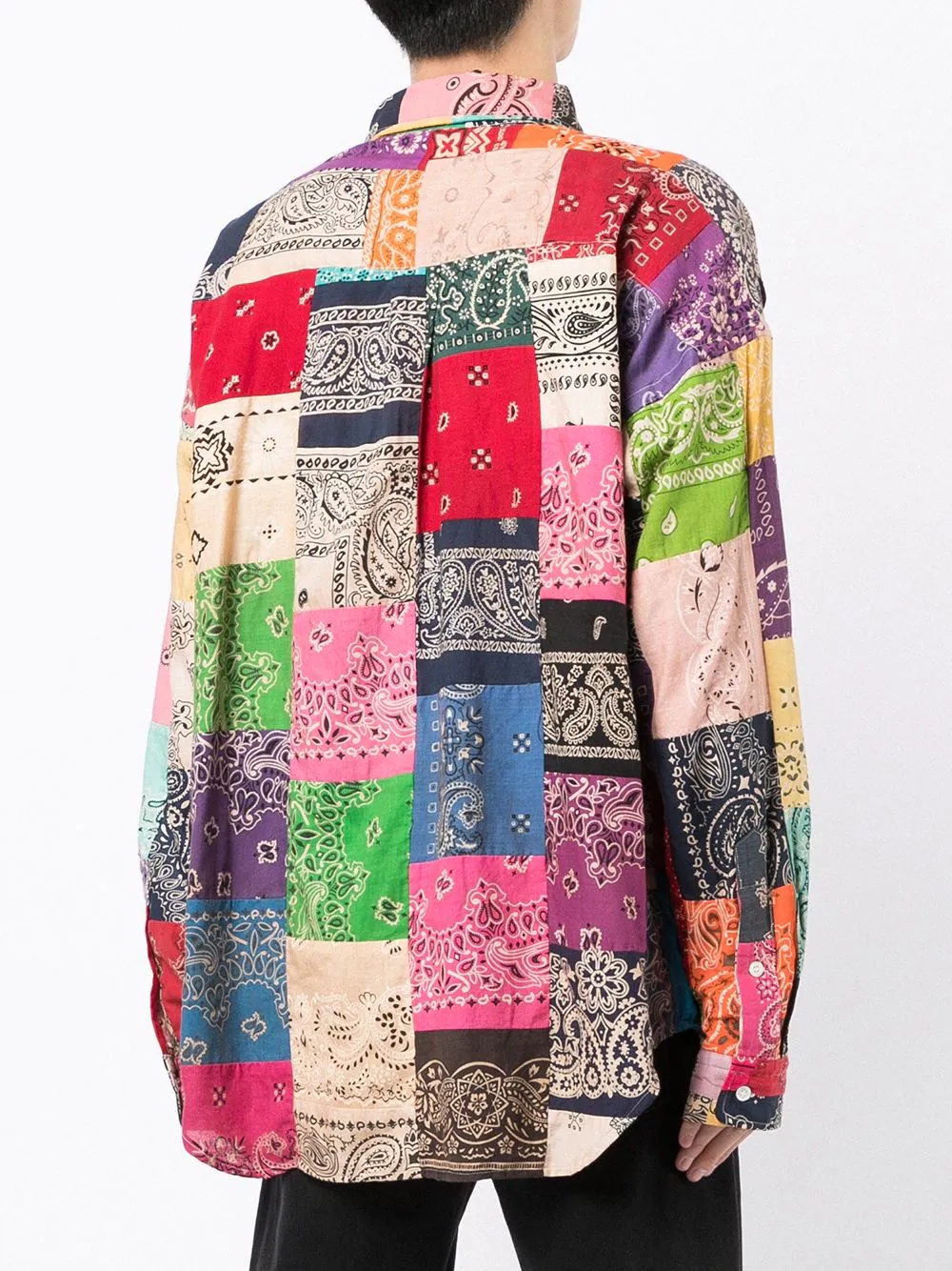 patchwork cotton shirt - 4