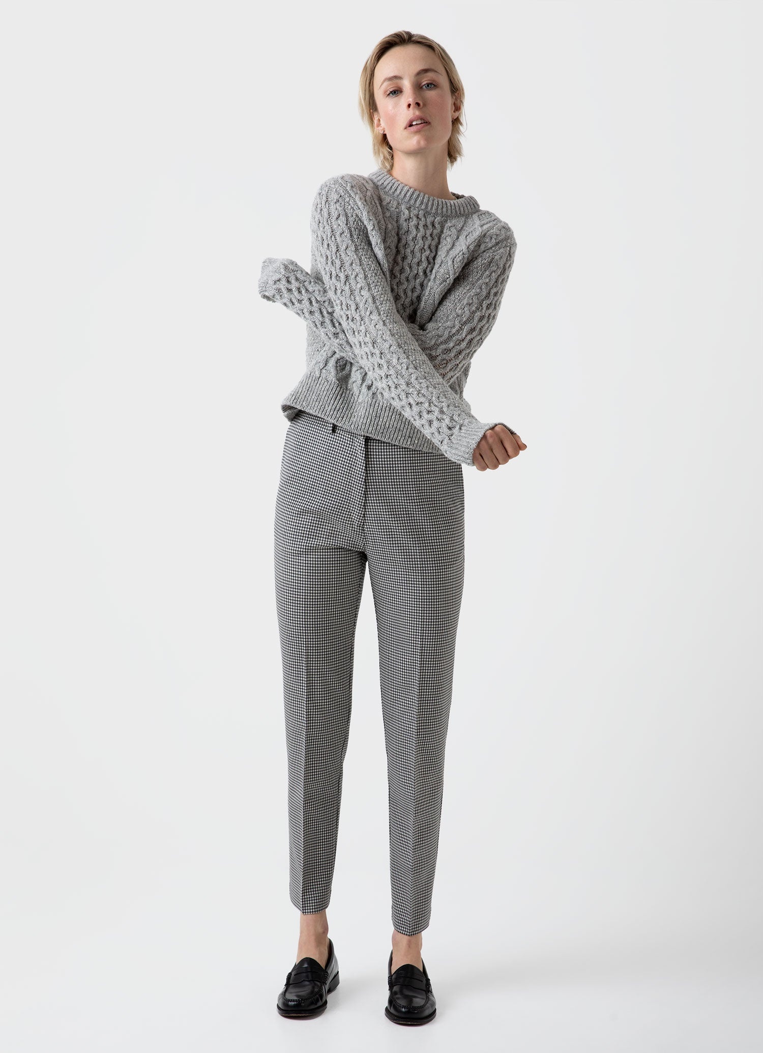 Edie Campbell Cable Jumper - 3