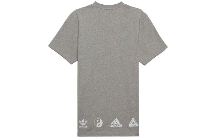 Palace X adidas Originals Wellness Graphic Short Sleeve T-Shirts 'Grey' HB1707 - 2