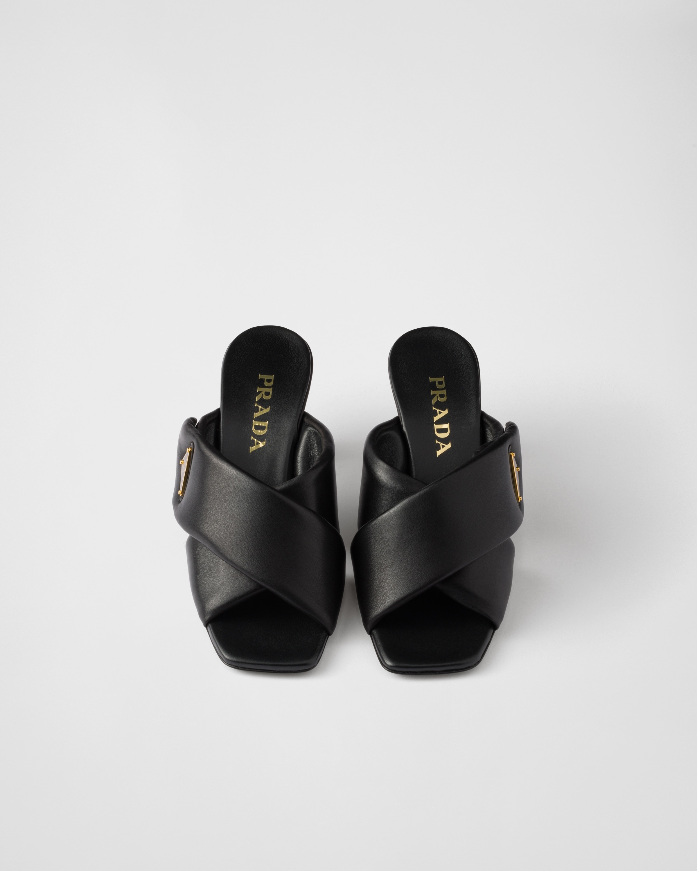 Padded nappa leather sandals - 3