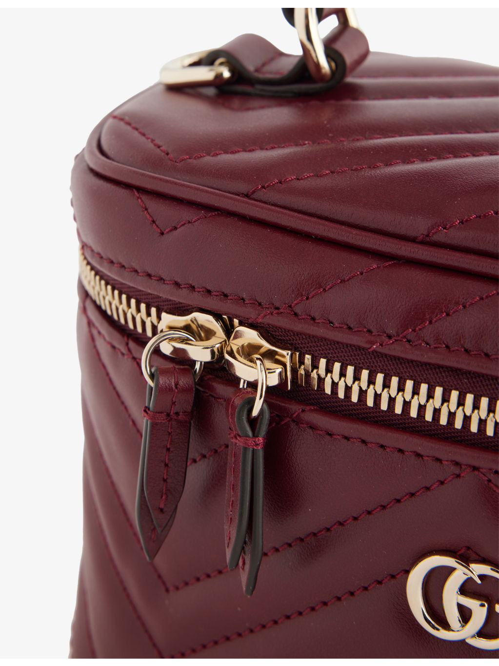 GG Marmont Leather Mini Vanity Shoulder Bag - 8