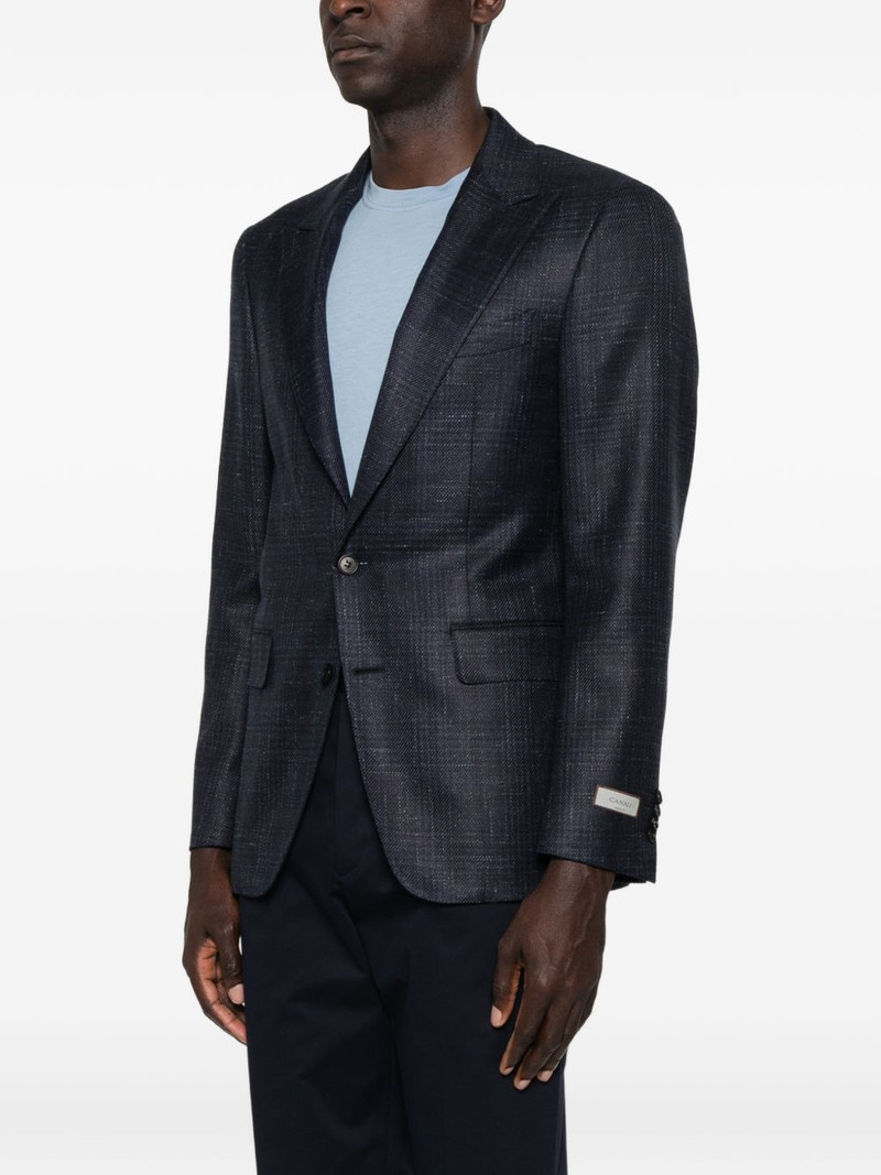 check-pattern single-breasted blazer 3