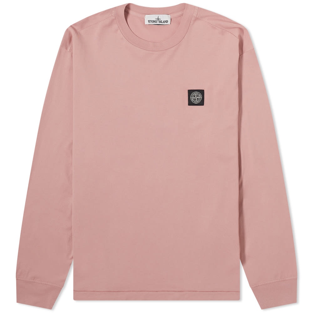 Stone Island Patch Long Sleeve Tee - 1