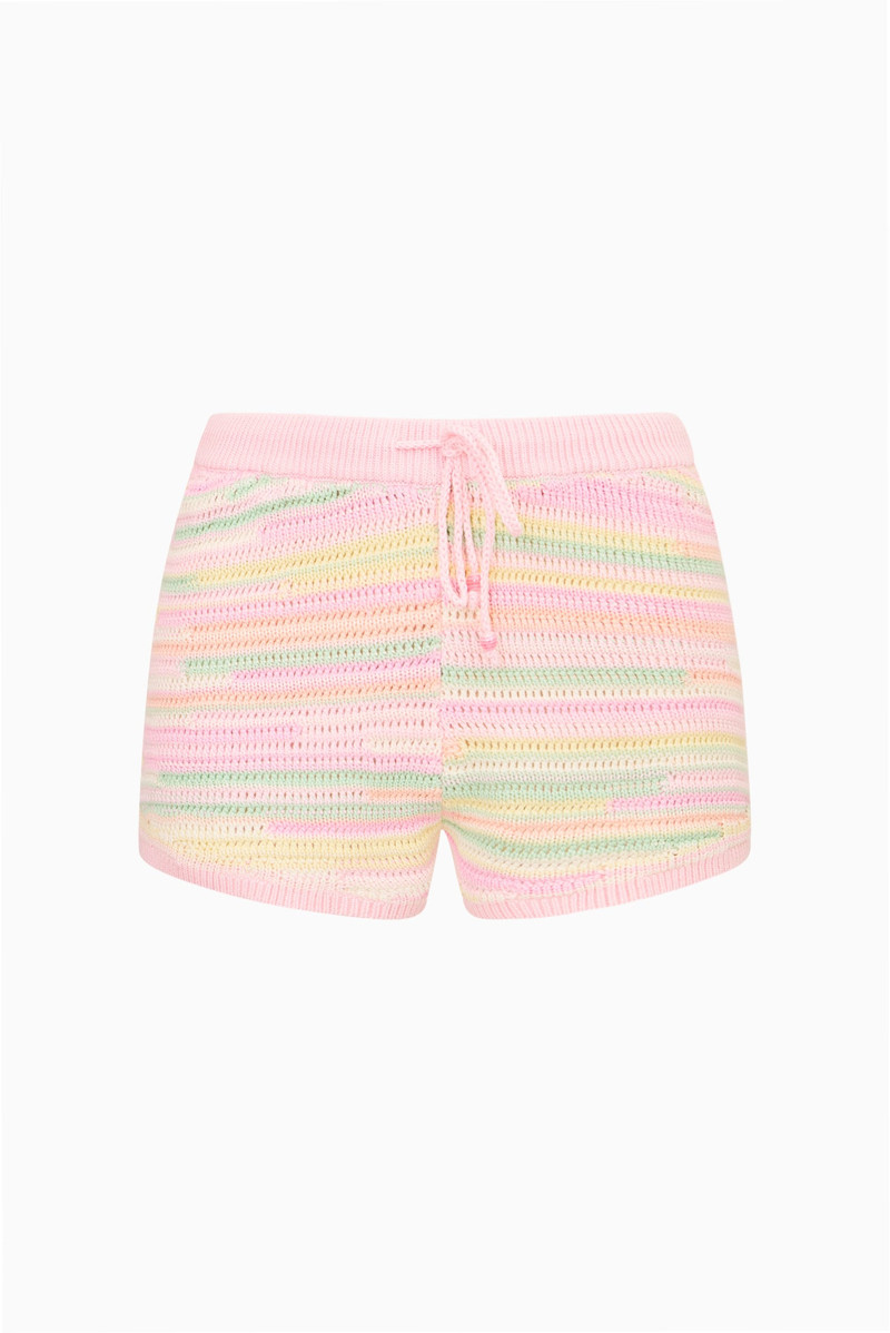 LoveShackFancy Windly Cotton Crochet Shorts outlook