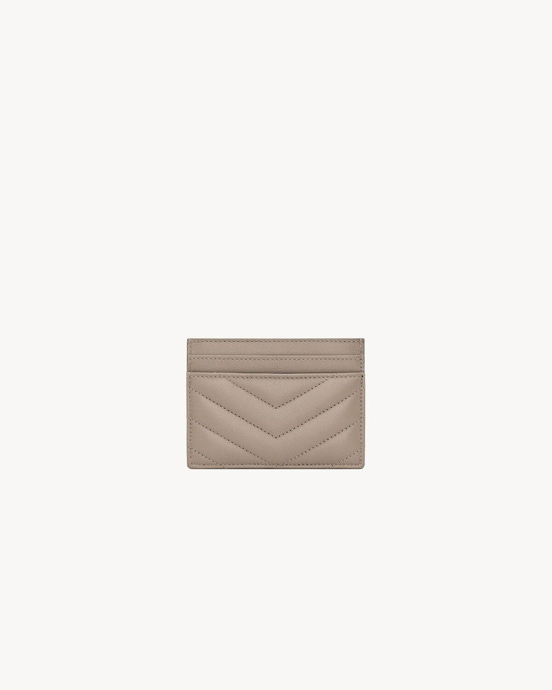 SAINT LAURENT CASSANDRE MATELASSÉ CARD CASE IN LAMBSKIN outlook