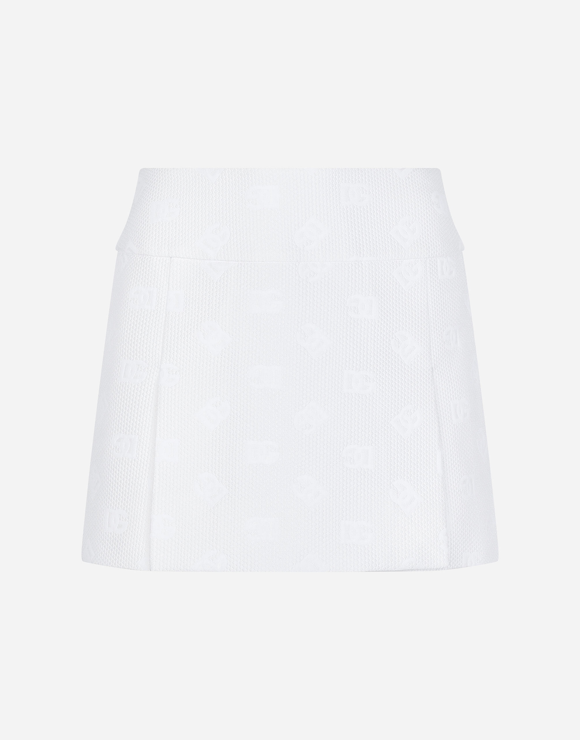 Quilted jacquard miniskirt with DG logo - 1