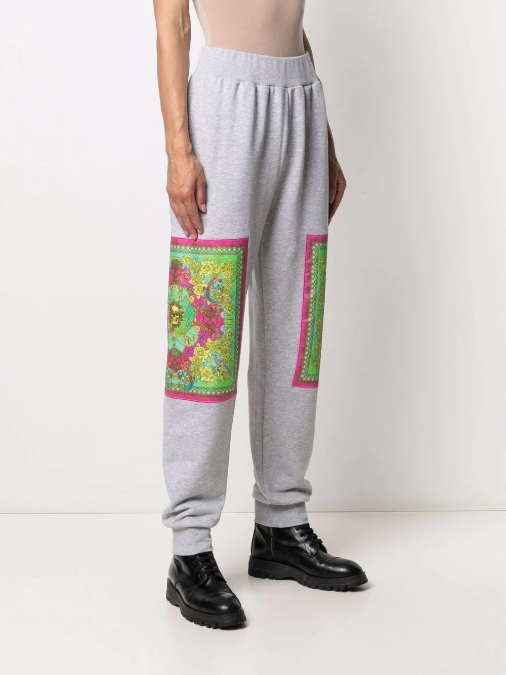 New Baroque print sweatpants - 3