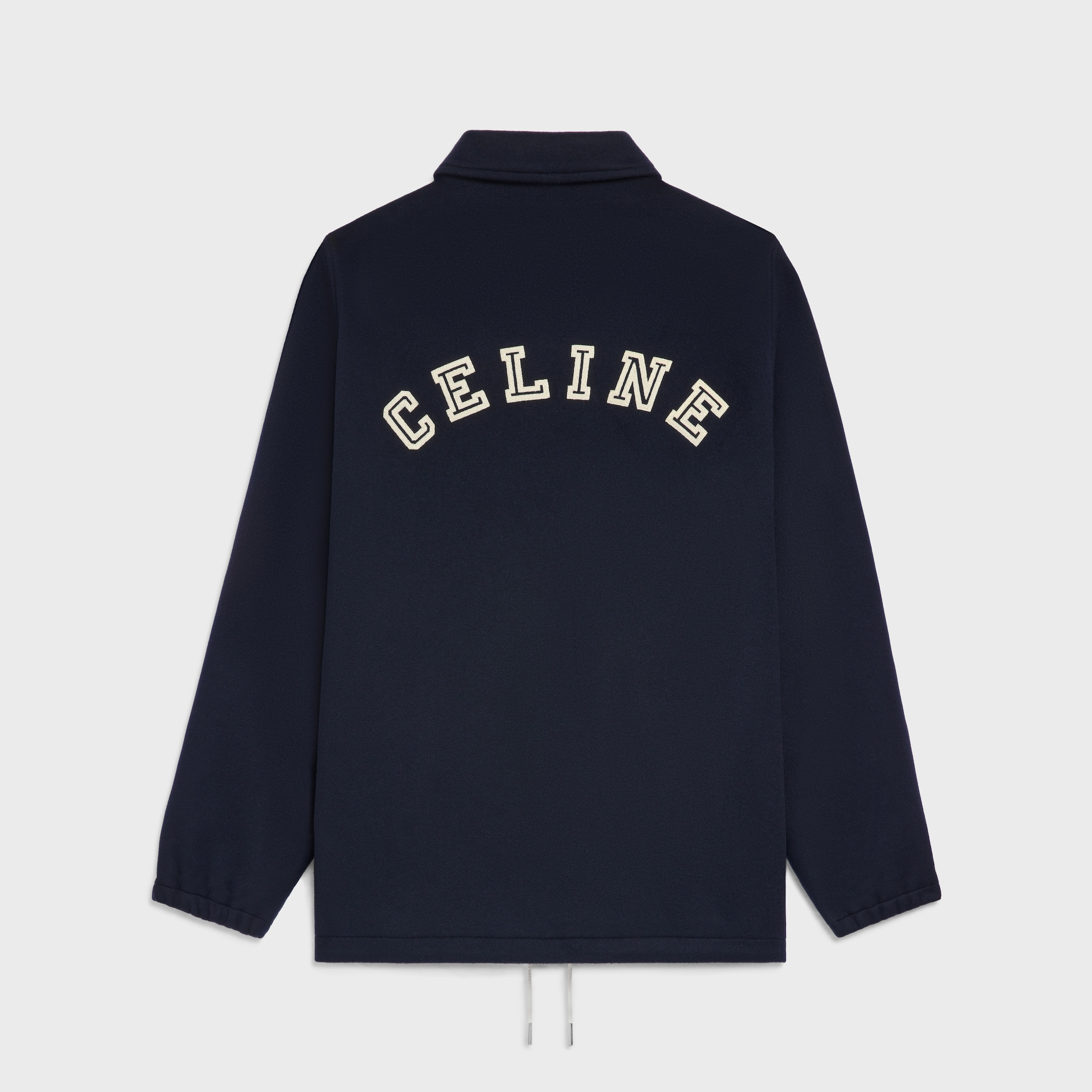 coach jacket in double-face wool - 2