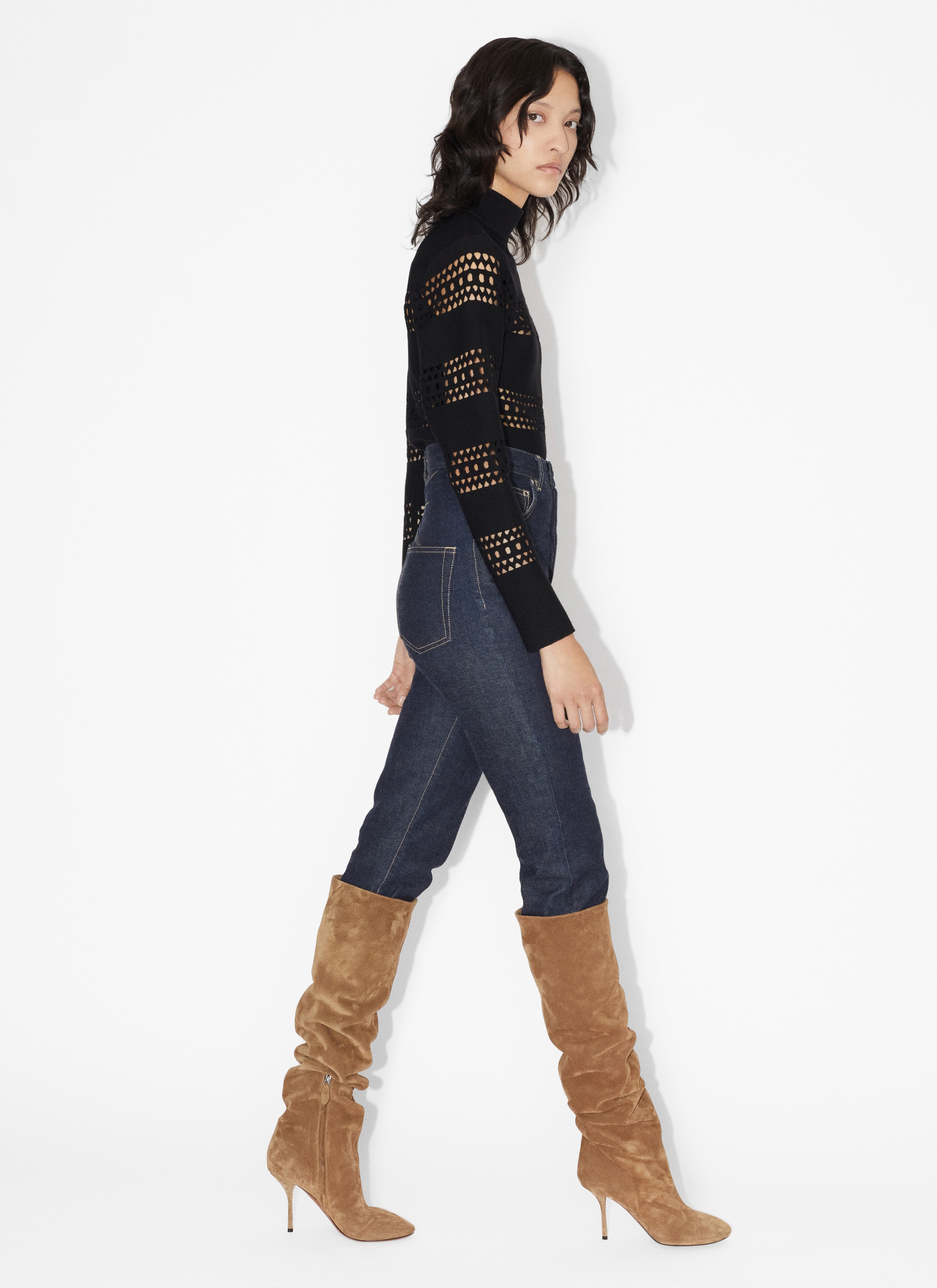 PERFORATED VIENNE SWEATER - 5