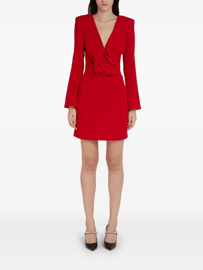 ROLAND MOURET floral-appliqué dress outlook