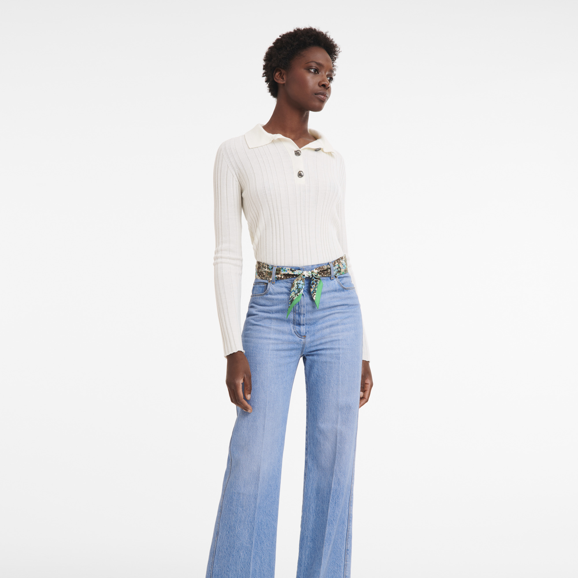 Collier de fleurs Bandeau Lawn - Silk - 2