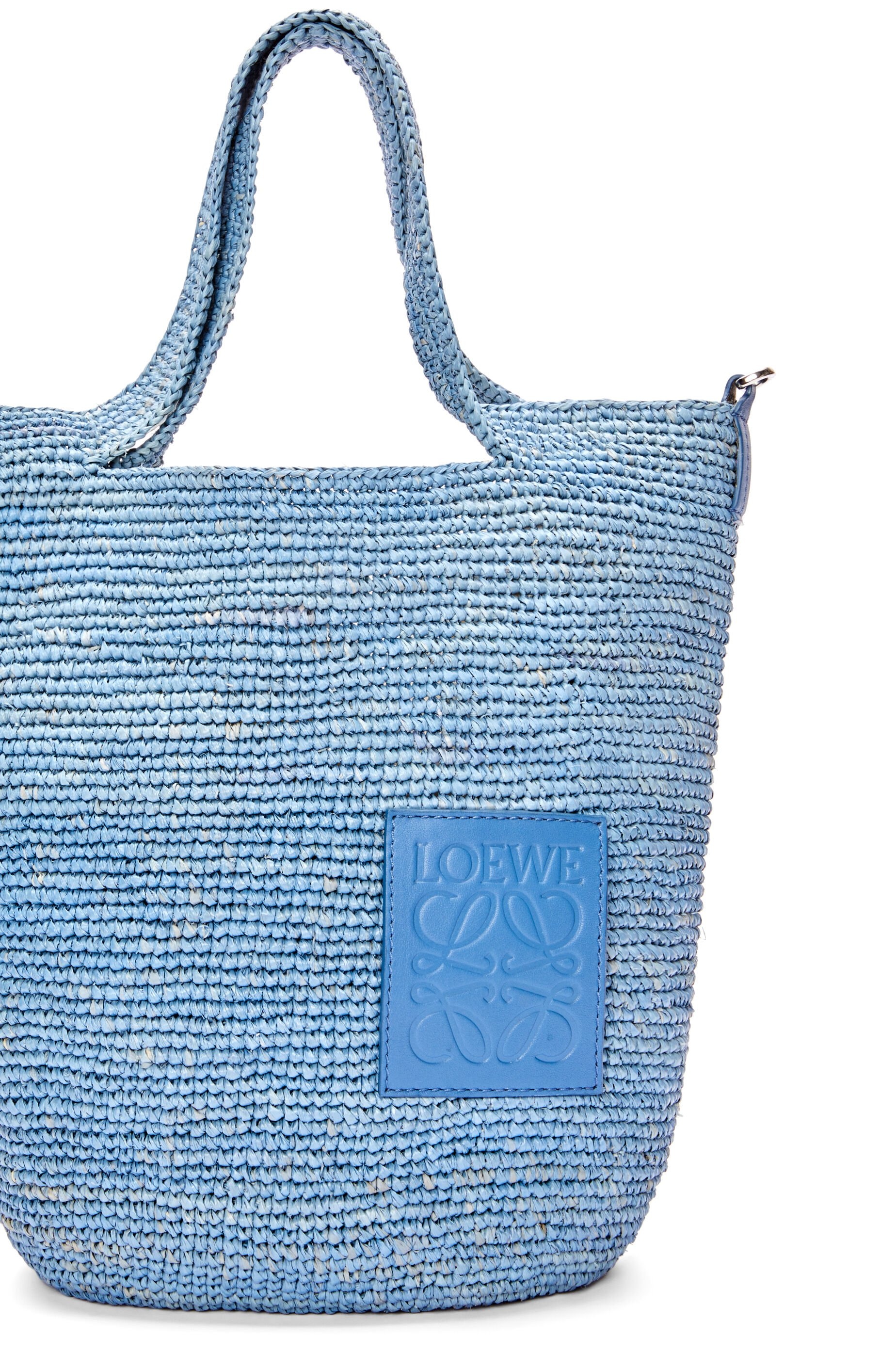 Mini Slit bag in raffia and calfskin - 6
