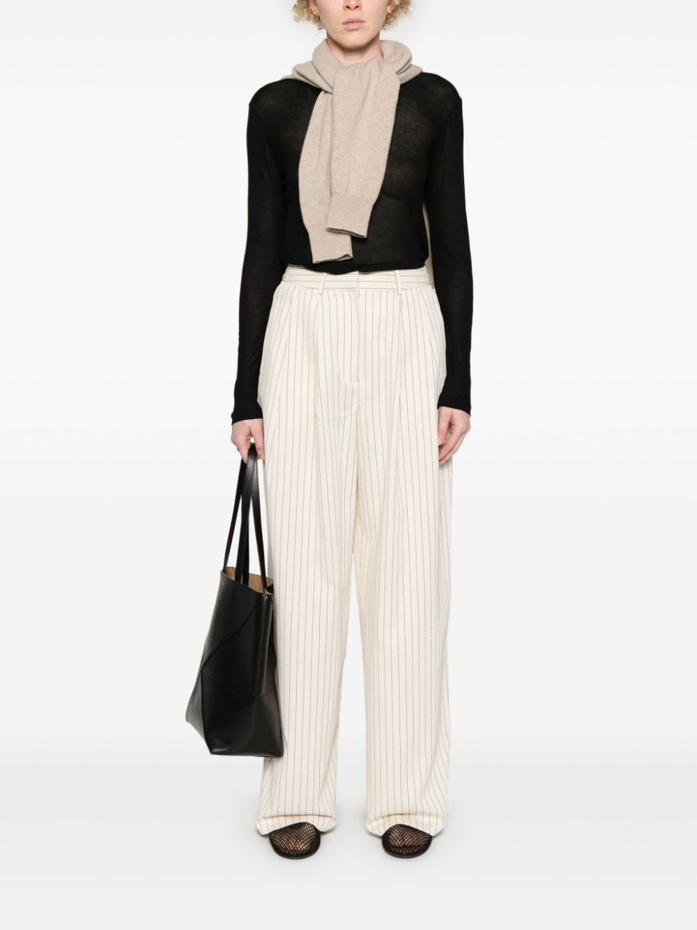 ribbed long-sleeve top - 2