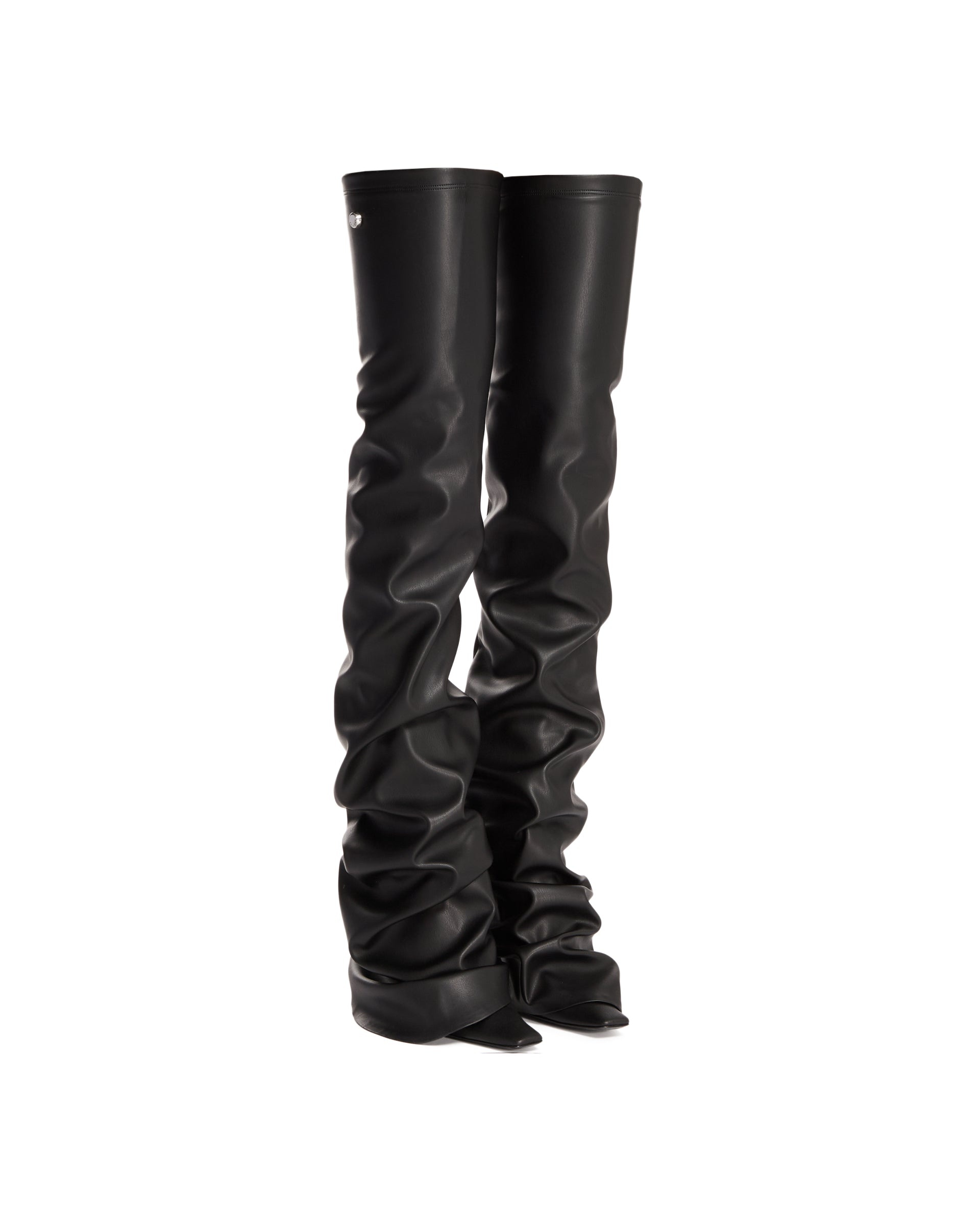 Black High Robin OTK Boots - 3