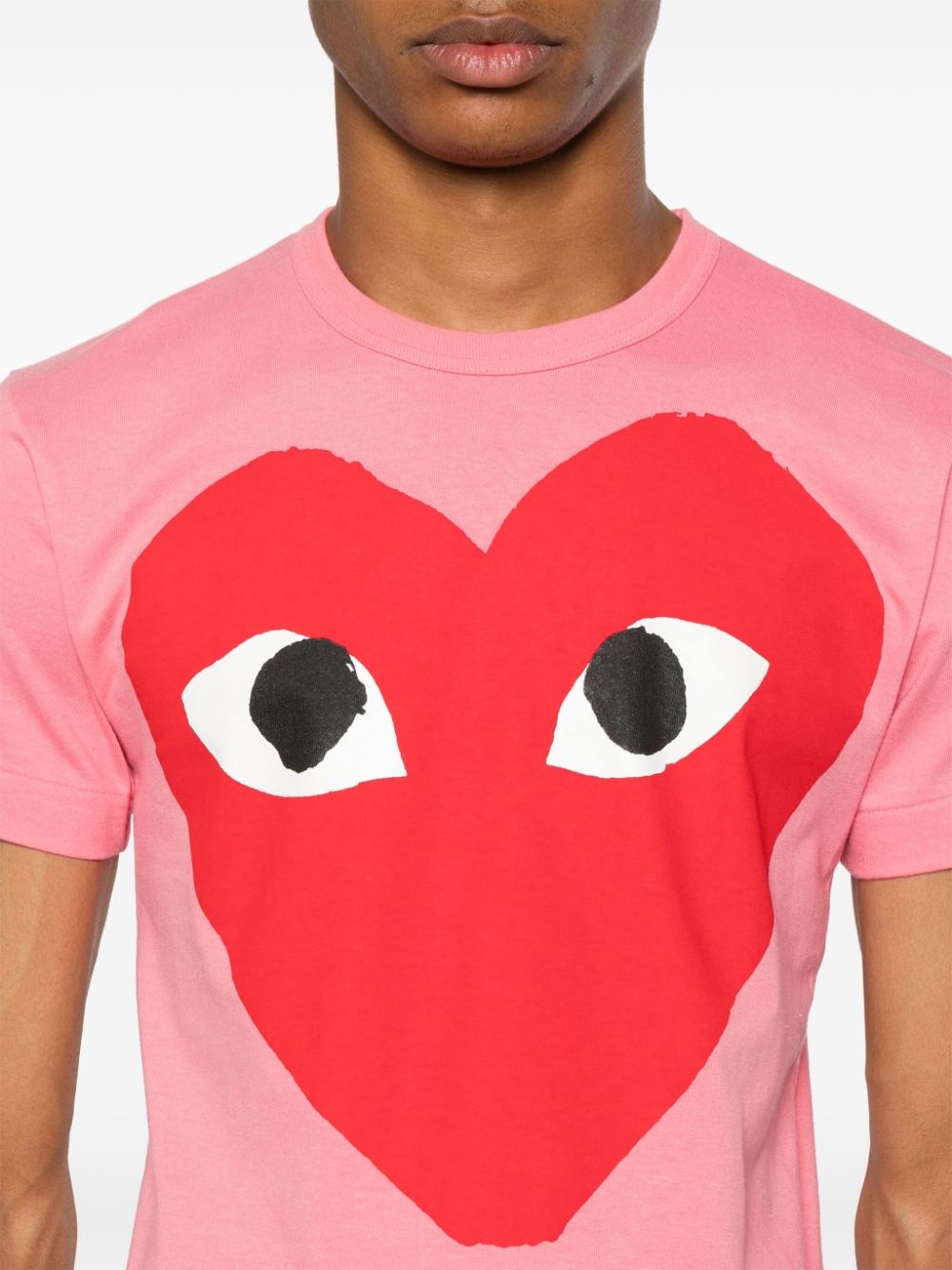 Heart-print cotton T-shirt - 6