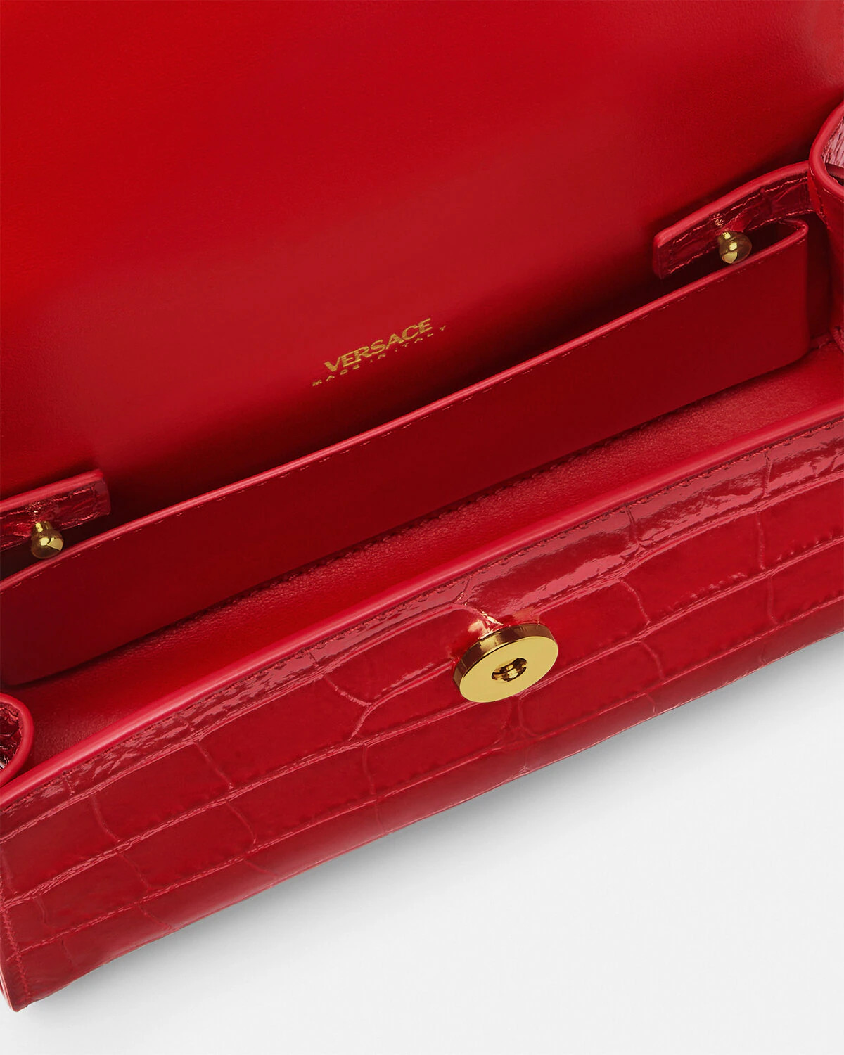 Croc-Effect Medusa '95 Small Handbag - 5