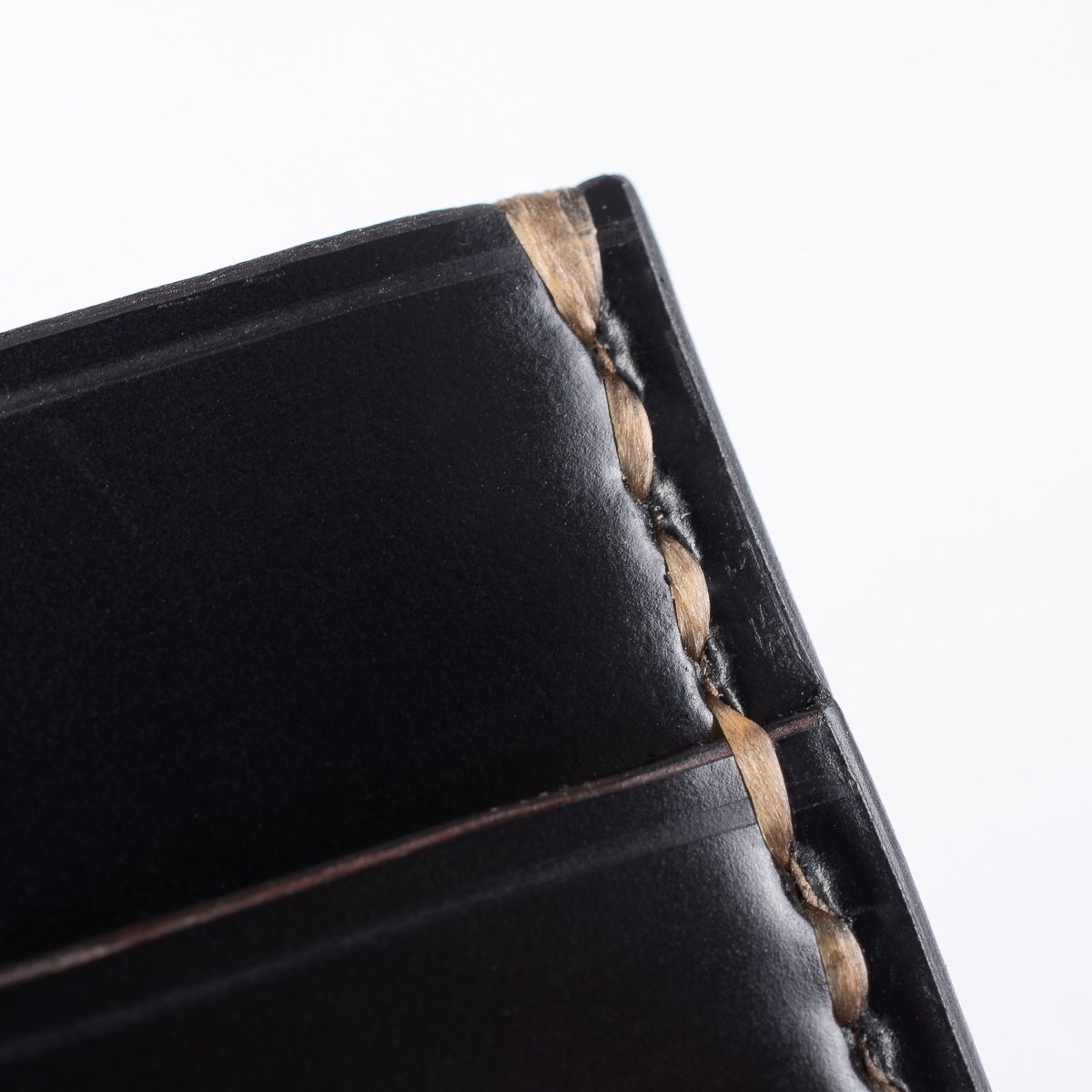 IHG-089 Shell Cordovan Card Holder - Black or Oxblood - 6