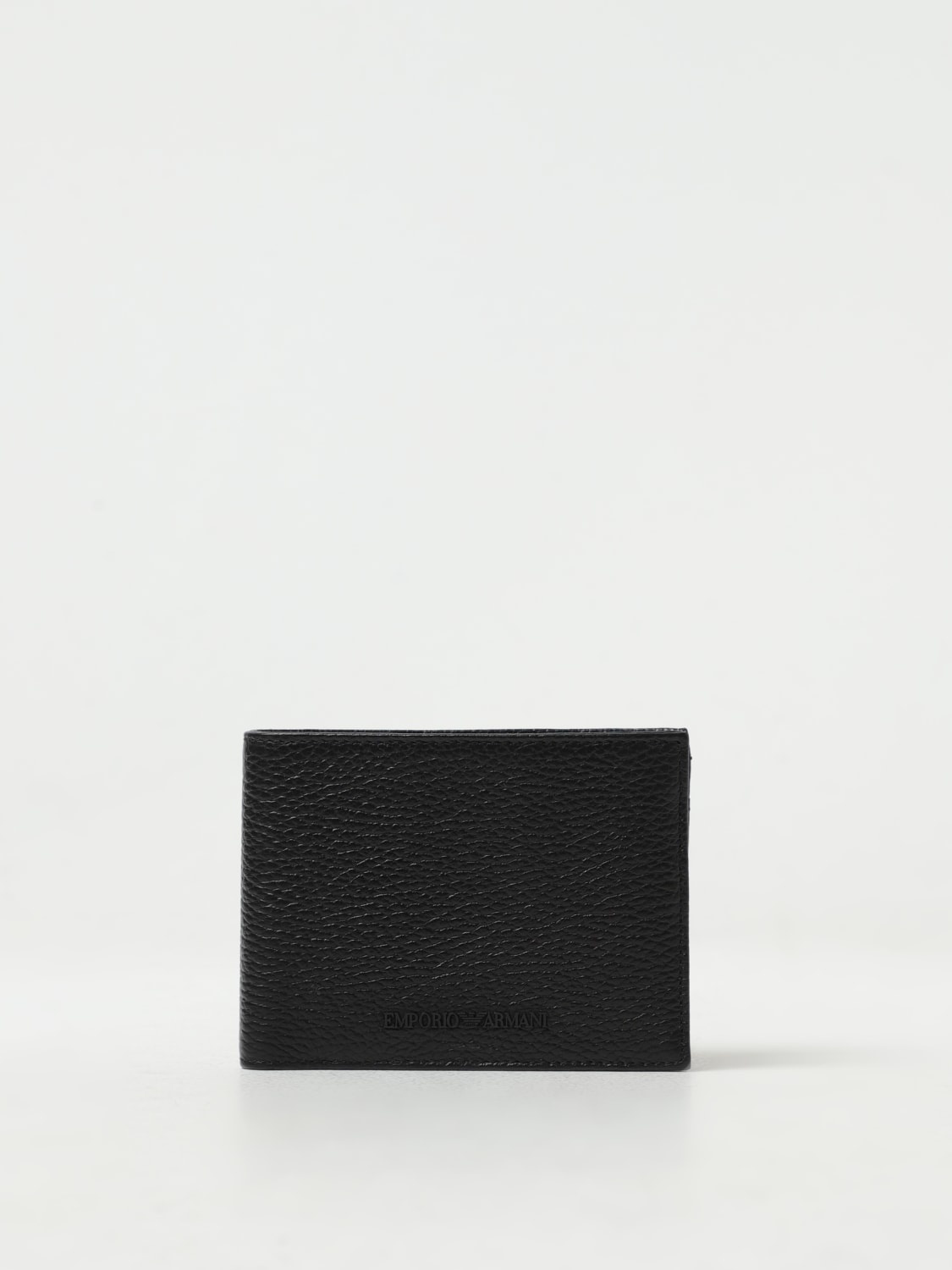 Emporio Armani 2-piece set wallet in hammered leather - 1