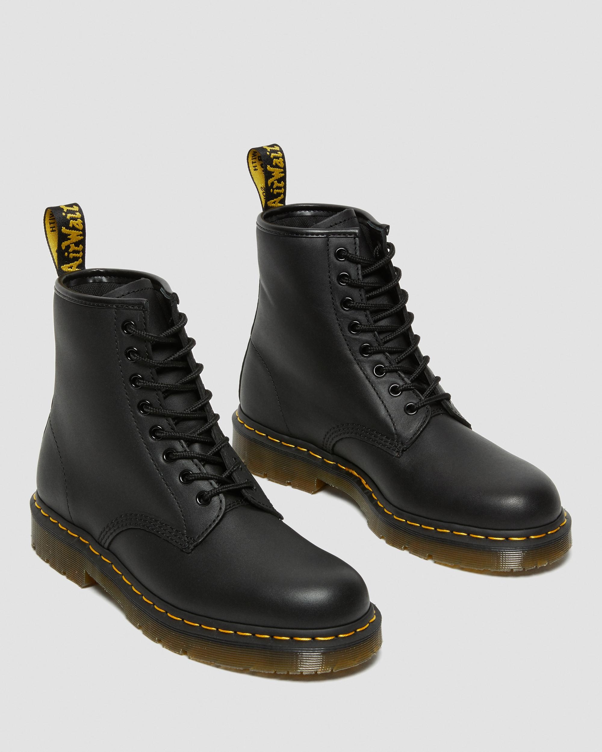 1460 Slip Resistant Leather Lace Up Boots - 8