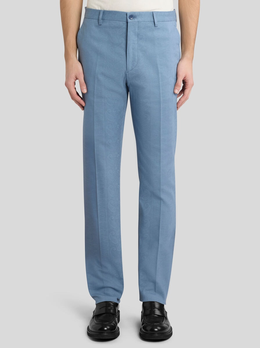 ALL-OVER PAISLEY JACQUARD TROUSERS - 2