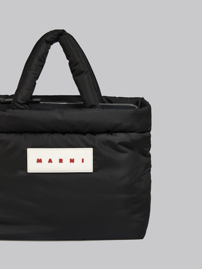 BLACK PUFF MINI TOTE BAG 5