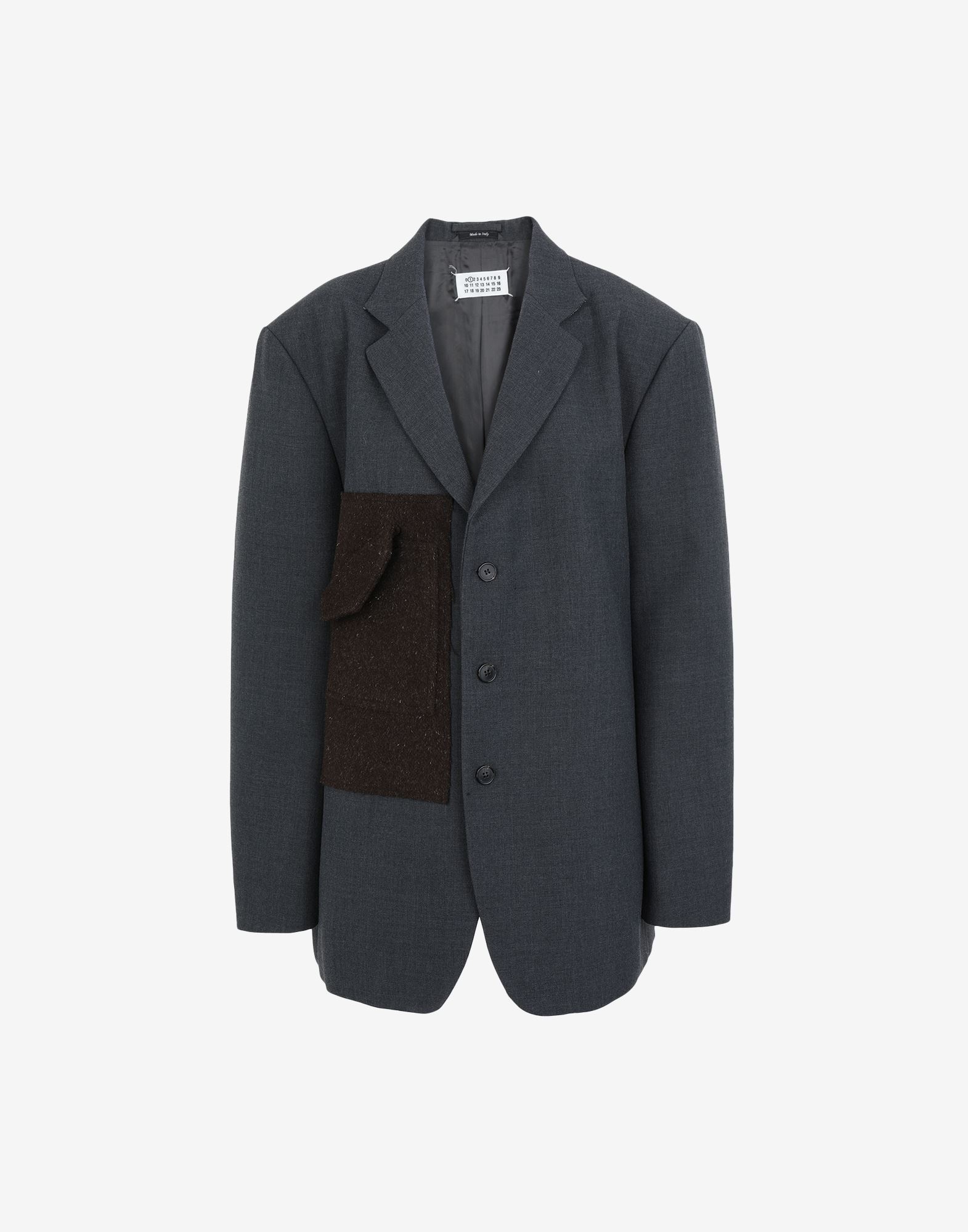 Single Breasted Jacket with Side Pocket - 1