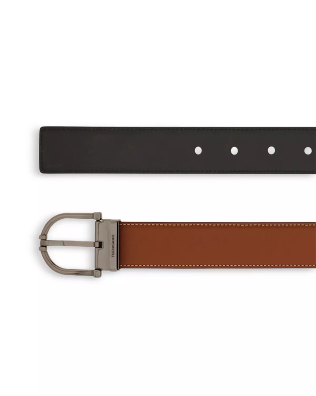 Double Sided Adjustable Leather Belt - 3