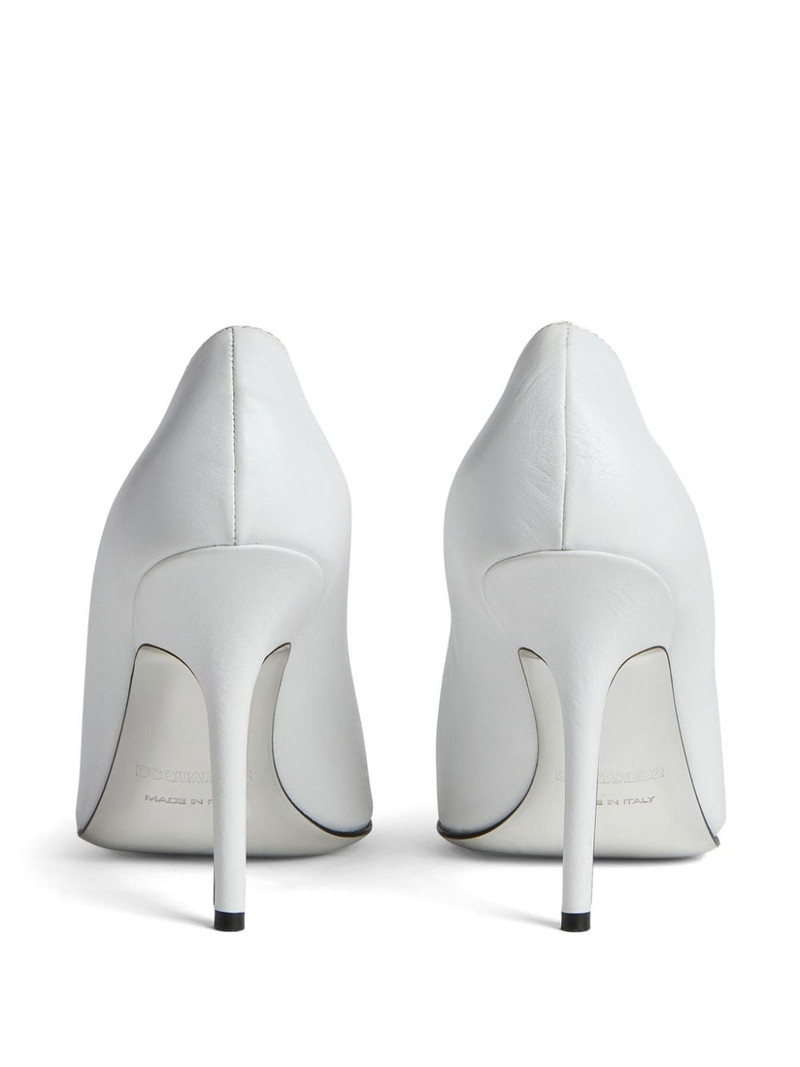 100mm logo-plaque leather pumps 3