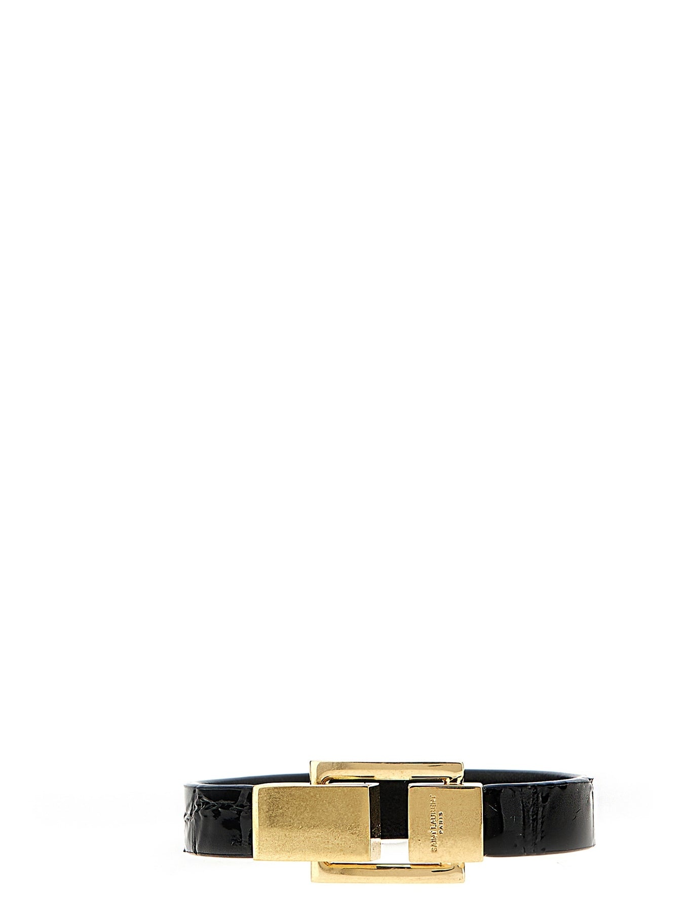 アクセサリーその他 SAINT LAURENT 'Le Carre' bracelet Black 651489AACUV 23094948_53322368_600.jpg