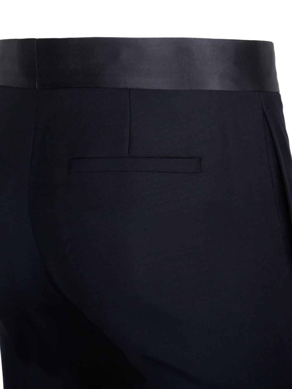 satin-trim trousers - 4