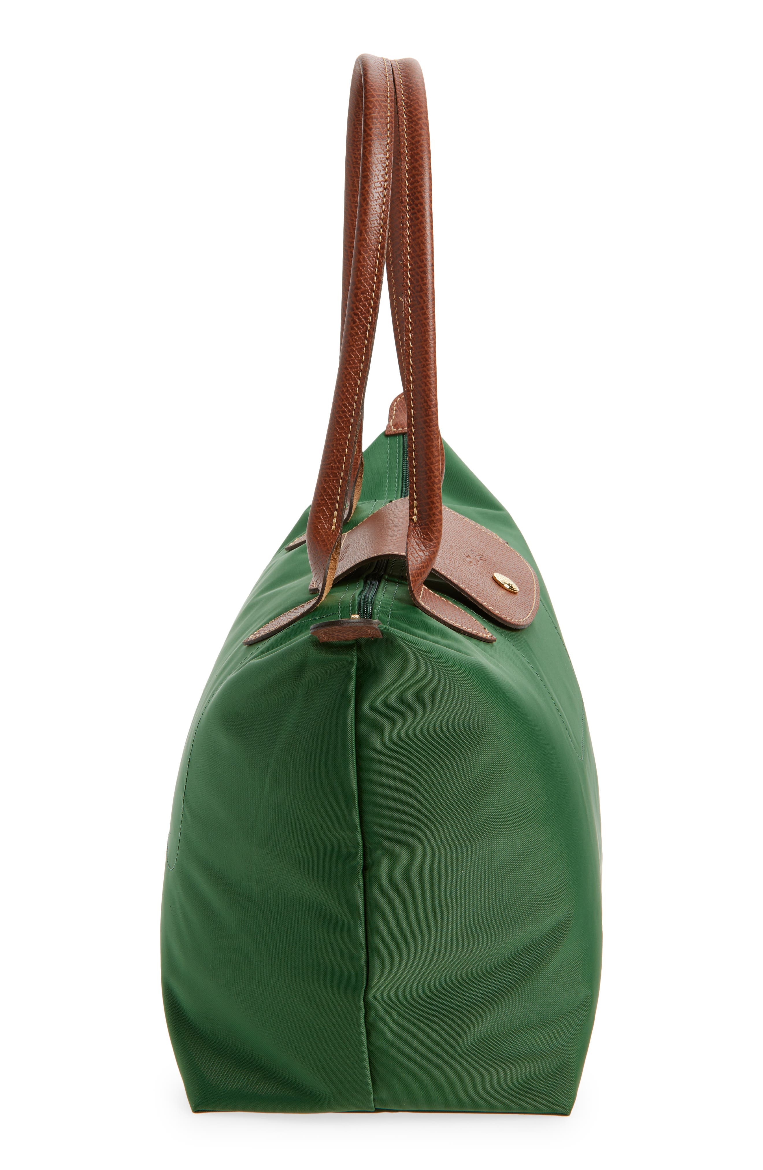 Longchamp Medium Le Pliage Nylon Shoulder Tote in British Green at Nordstrom - 5