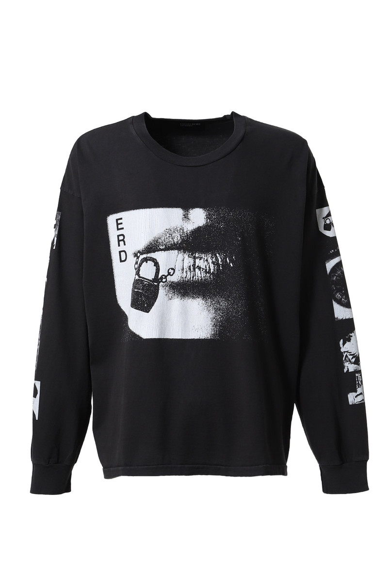 LIPS LS T-SHIRT / FADED BLK 1