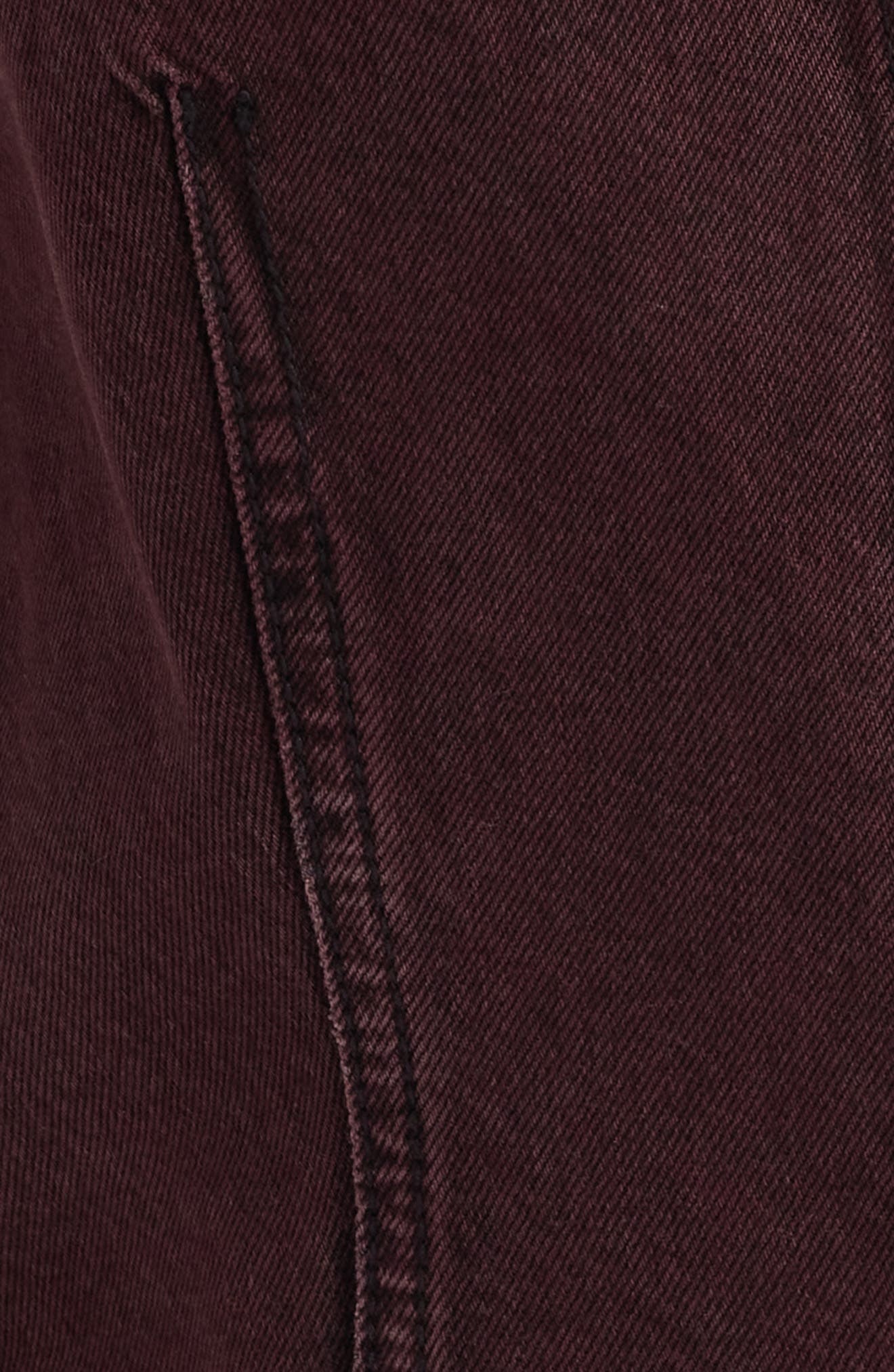 rag & bone Poppy Denim Vest in Burnt Berry at Nordstrom - 6