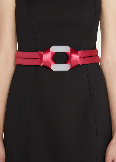 GIORGIO ARMANI Octagon Satin Belt outlook