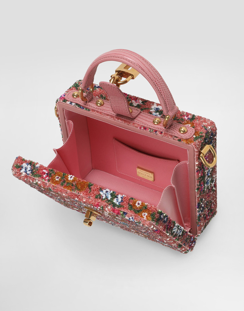Dolce Box sequin embroidery handbag 5