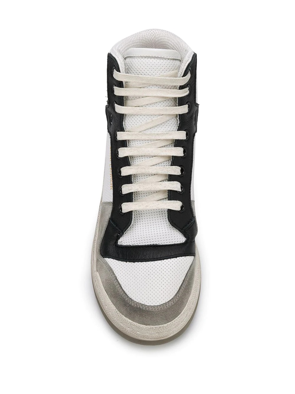 panelled high-top sneakers - 4