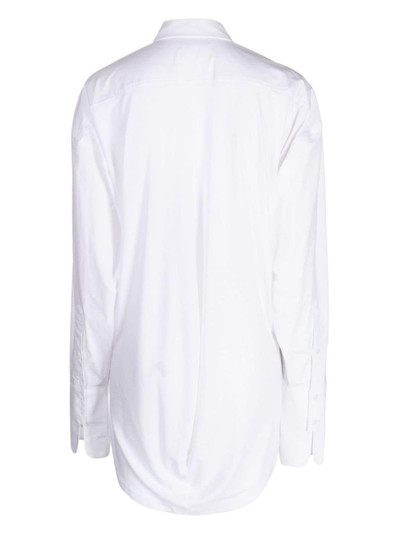 pushBUTTON straight-point collar cotton shirt outlook