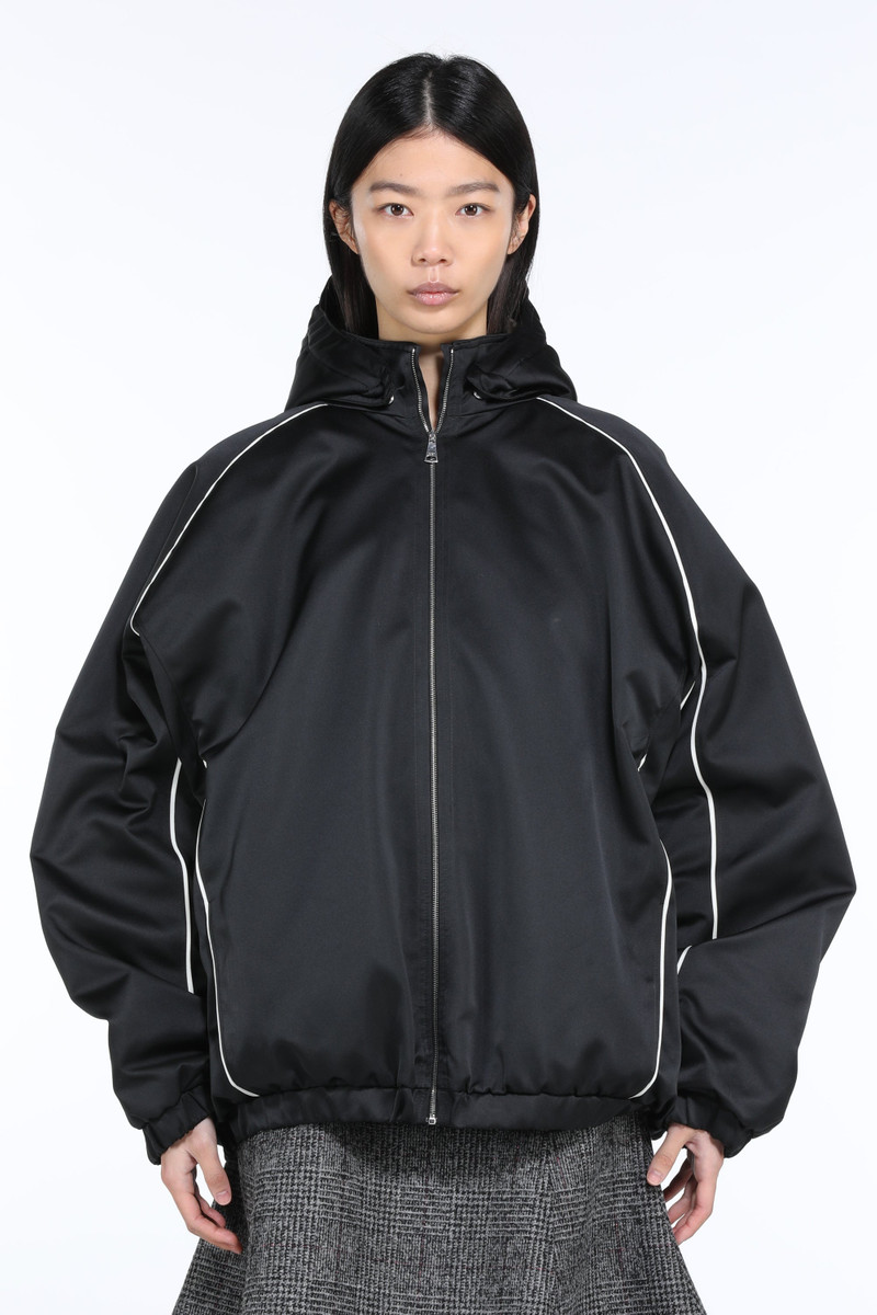 BOMBER JACKET WITH HOOD AND FAUX FUR LINING 4