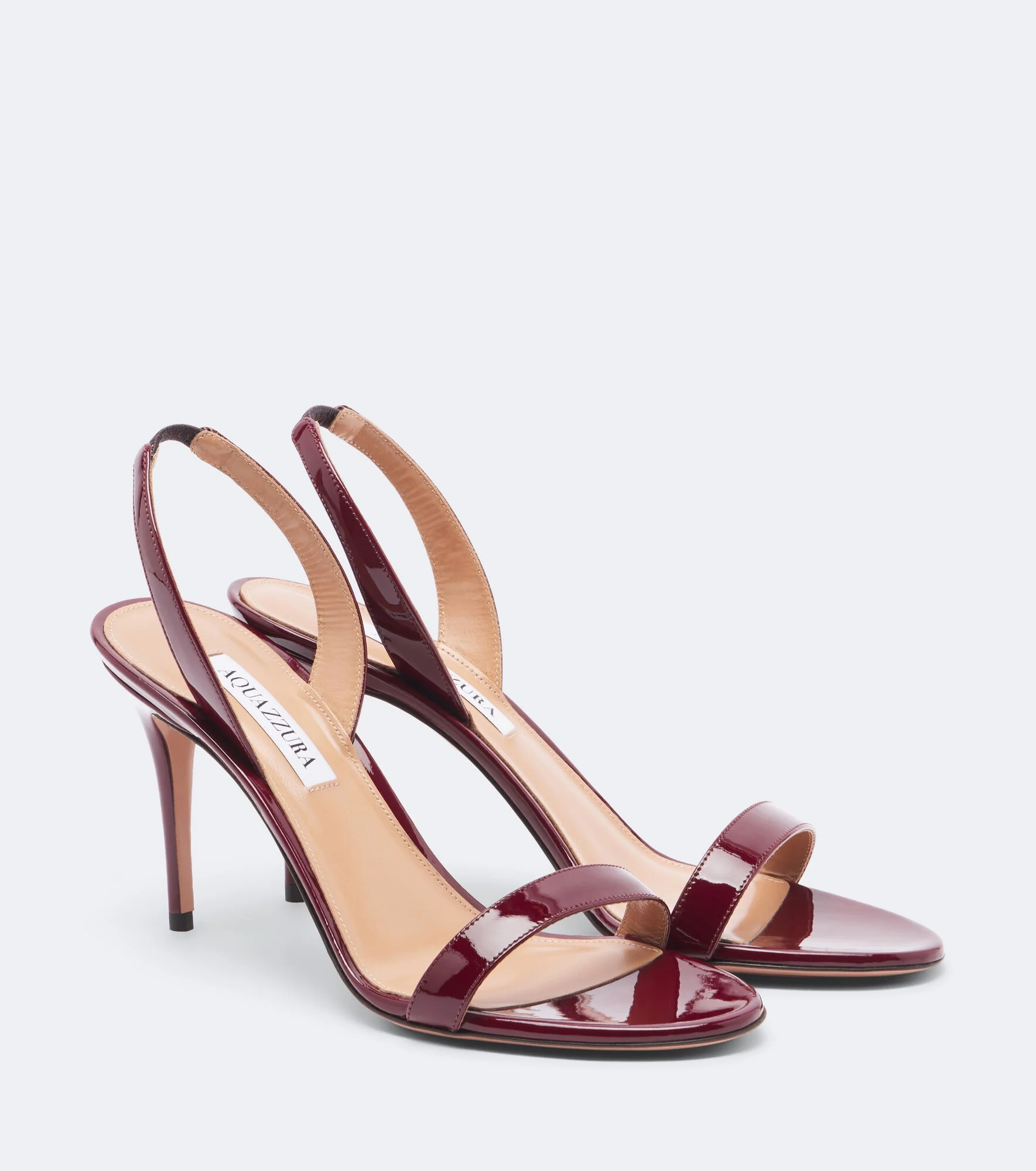 So Nude patent leather slingback sandals - 1