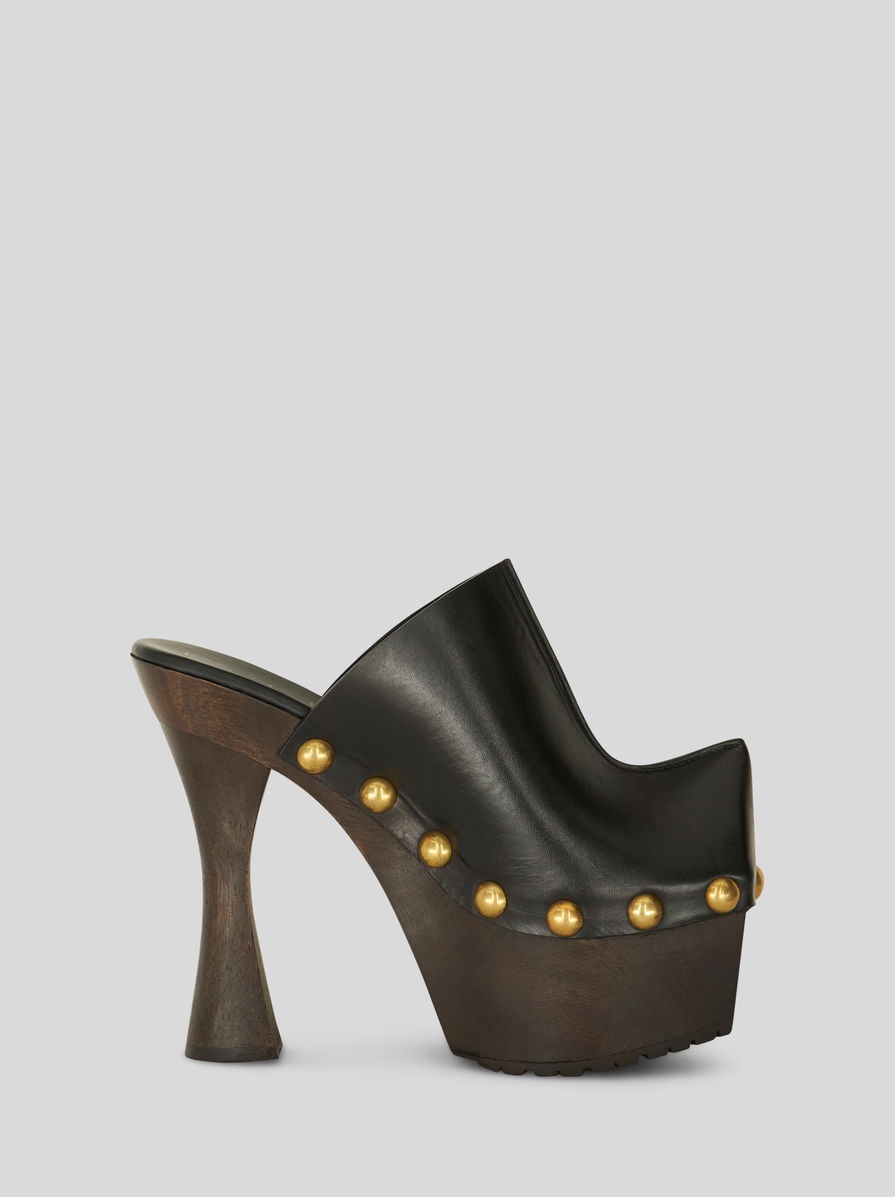 LEATHER CLOGS - 1